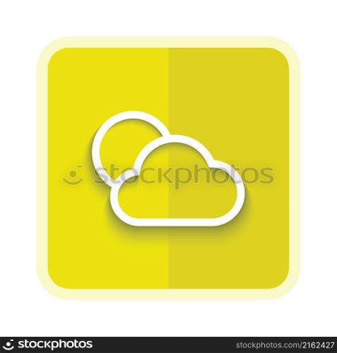 cloud weather line icon