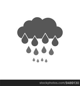 Cloud with rain icon. Vector illustration. Eps 10. Stock image.. Cloud with rain icon. Vector illustration. Eps 10.