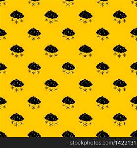 Clouds and snow pattern seamless vector repeat geometric yellow for any design. Clouds and snow pattern vector