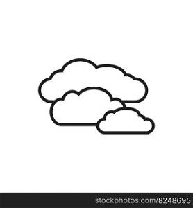 clouds icon. Line art. Cloud technology. Cloud storage icon. Vector illustration. Stock image. EPS 10. . clouds icon. Line art. Cloud technology. Cloud storage icon. Vector illustration. Stock image. 