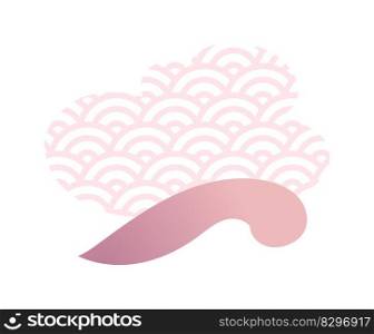 Clouds in asian sty≤design background illustration. Clouds in asian sty≤design background