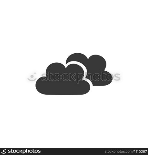 Clouds. Isolated icon. Weather flat vector illustration