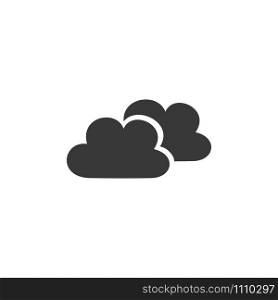 Clouds. Isolated icon. Weather flat vector illustration