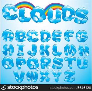 clouds letters
