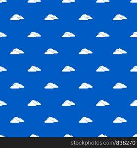 Clouds pattern repeat seamless in blue color for any design. Vector geometric illustration. Clouds pattern seamless blue
