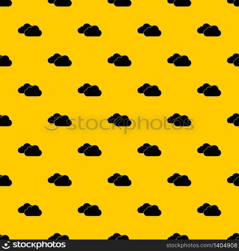 Clouds pattern seamless vector repeat geometric yellow for any design. Clouds pattern vector