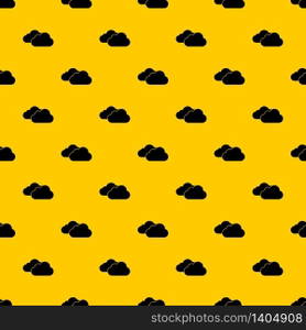 Clouds pattern seamless vector repeat geometric yellow for any design. Clouds pattern vector