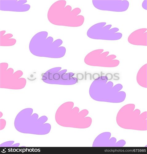 Clouds seamless pattern. Vector design baby illustration for fabric, wallpaper, for kids goods.. Clouds seamless pattern. Vector design baby illustration