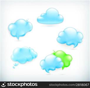 Clouds, vector