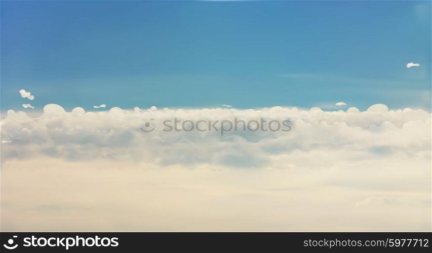 Clouds, vector background