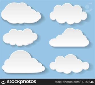 Clouds vector image