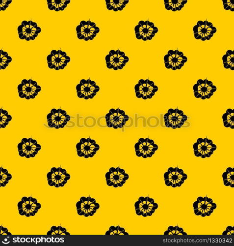 Cloudy explosion pattern seamless vector repeat geometric yellow for any design. Cloudy explosion pattern vector