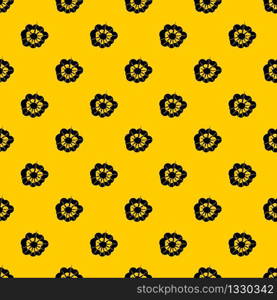 Cloudy explosion pattern seamless vector repeat geometric yellow for any design. Cloudy explosion pattern vector