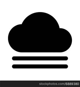 cloudy gust, icon on isolated background