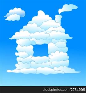 Cloudy house