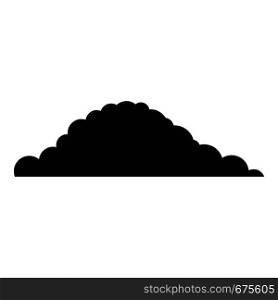 Cloudy icon. Simple illustration of cloudy vector icon for web. Cloudy icon, simple style.
