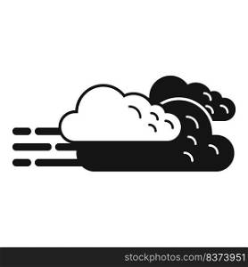 Cloudy icon simple vector. Weather cloud. Forecast storm. Cloudy icon simple vector. Weather cloud