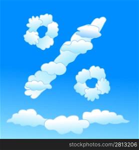Cloudy percent symbol
