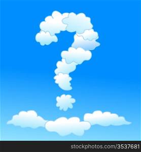 Cloudy question symbol