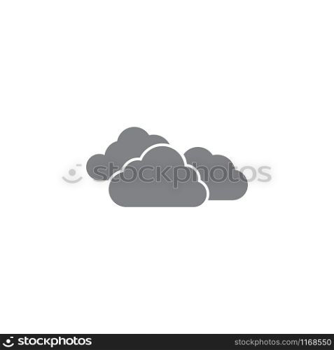 Cloudy weather icon design templateve vector isolated