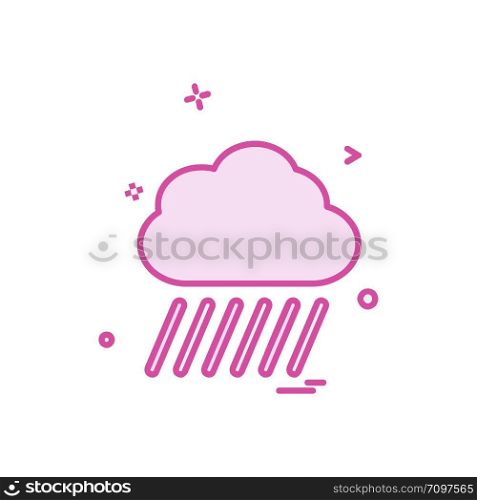 Cloudy weather icon design vector