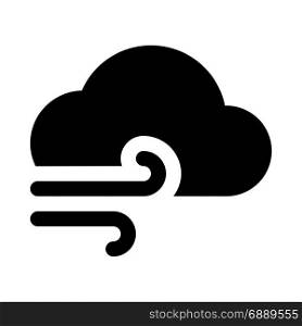 cloudy wind, icon on isolated background