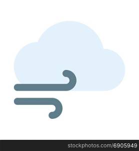 cloudy wind, icon on isolated background