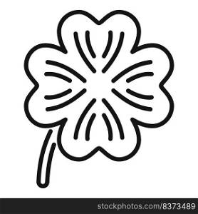 Clover≤af icon outli≠vector. St patrick. Irish luck. Clover≤af icon outli≠vector. St patrick