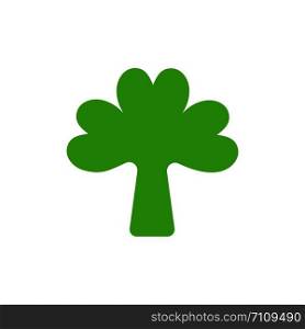 Clover, Green, Ireland, Irish, Plant Flat Color Icon. Vector icon banner Template