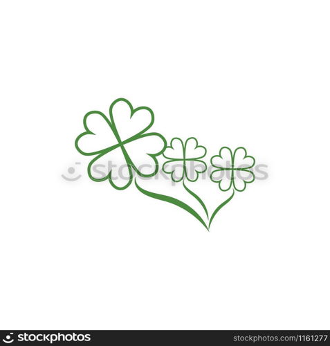 Clover icon Vector Illustration design Logo template