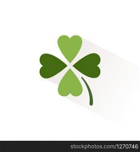 Clover. Isolated color icon. Nature glyph vector illustration