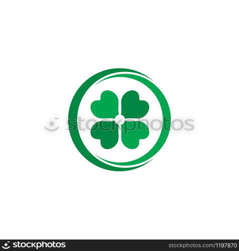 Clover Leaf Logo Template Design Vector