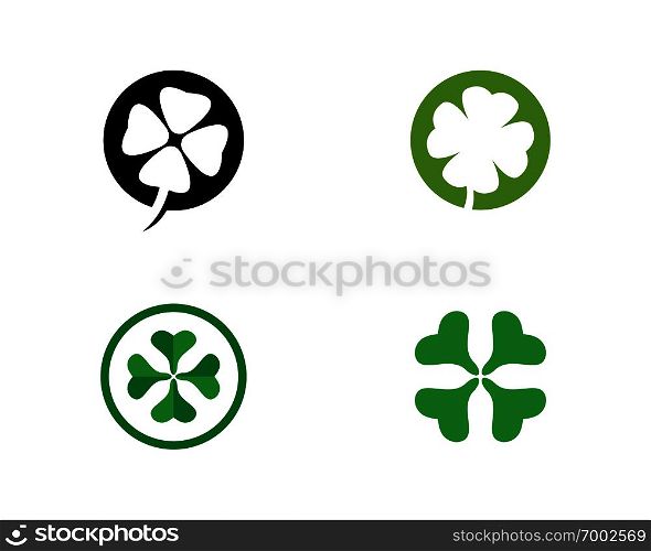 Clover Leaf Logo Template Design Vector - Vector