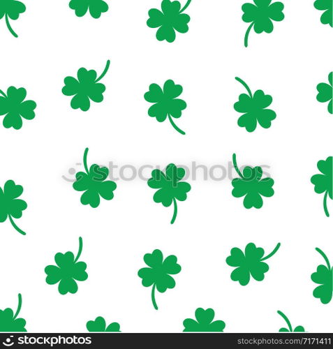 Clover leaf seamless vector pattern