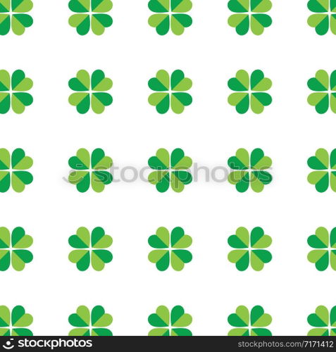 Clover leaf seamless vector pattern