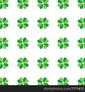 Clover leaf seamless vector pattern