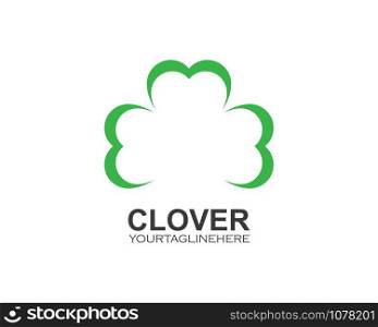 clover leaf vector icon illustration design template