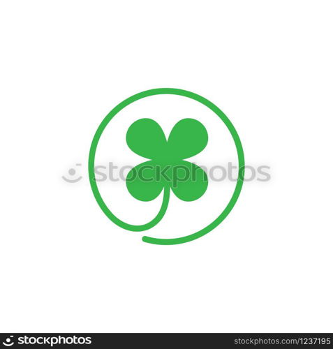 clover leaf vector icon illustration design template