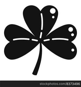 Clover petal icon simple vector. Luck leaf. Ireland day. Clover petal icon simple vector. Luck leaf