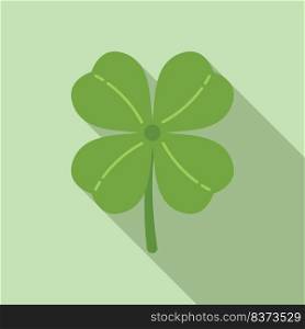 Clover plant icon flat vector. Irish luck. Lucky day. Clover plant icon flat vector. Irish luck