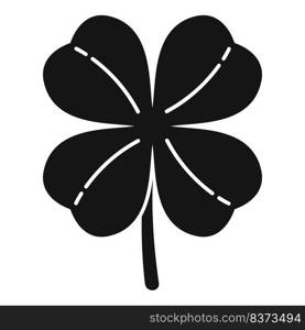 Clover plant icon simple vector. Irish luck. Lucky day. Clover plant icon simple vector. Irish luck