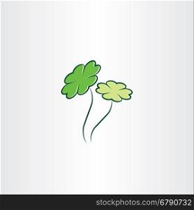 clover plant luck illustration vector design
