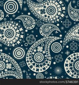 Clover seamless paisley, background pattern