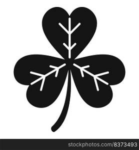 Clover trefoil icon simple vector. Irish luck. Ireland day. Clover trefoil icon simple vector. Irish luck