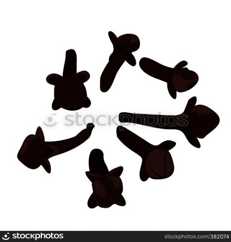 Cloves on a white background vector illustration isolated