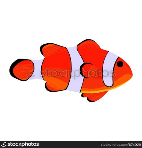 Clown fish. Amphiprioninae icon isolated on white background. Clown fish. Amphiprioninae icon isolated on white backdrop
