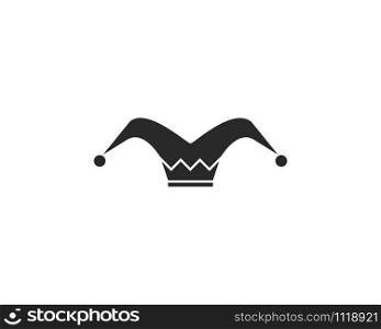 Clown hat logo template ilustration vector