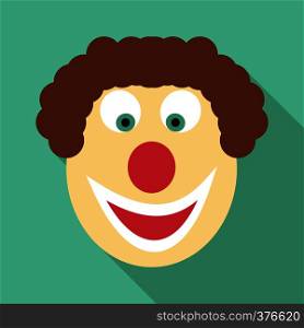 Clown icon. Flat illustration of clown vector icon for web. Clown icon, flat style