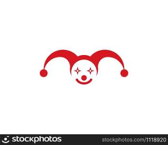 Clown logo template ilustration vector
