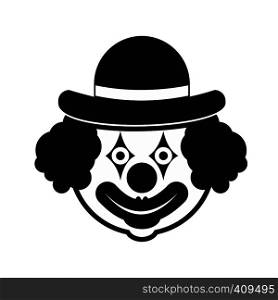 Clown simple icon isolated on white background. Clown simple icon